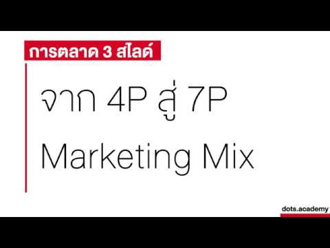 รู้จัก 7P - ภาคขยายของ Marketing Mix 4P