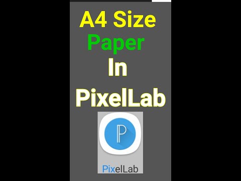 How to Set A4 Size Paper In Pixellab - Make A4 Size Paper In pixellab - #pixellab  #a4size #shorts